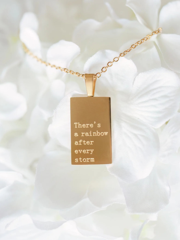 Rainbow After Storm - 18k Gold Necklace