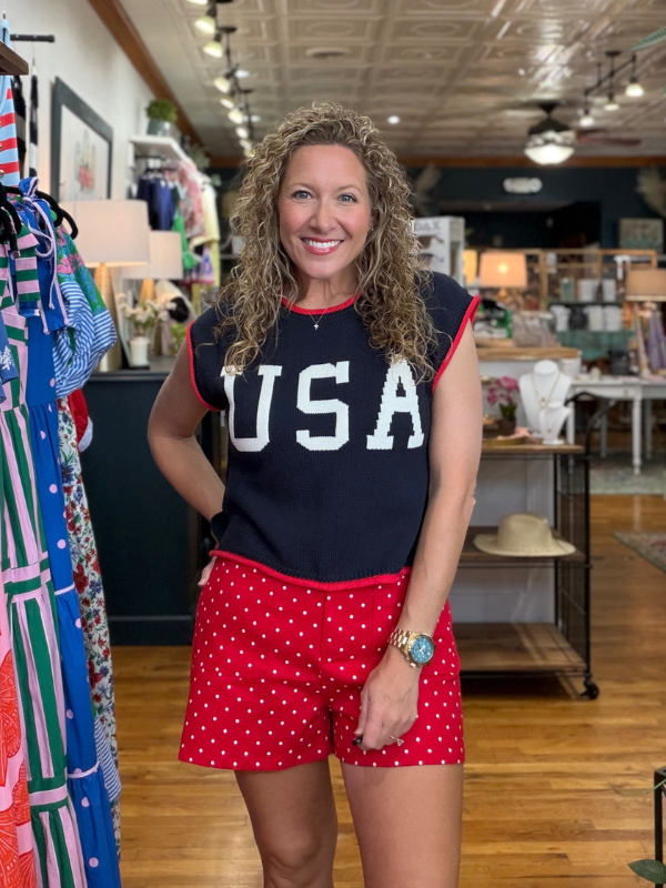 Red Polka Dot Shorts