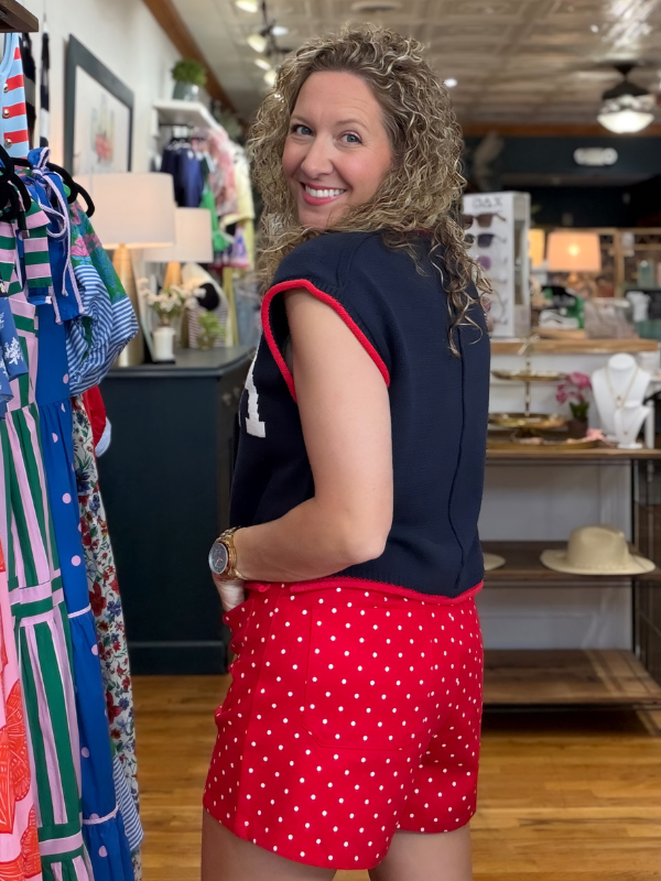 Red Polka Dot Shorts