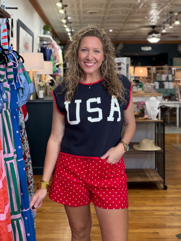 Red Polka Dot Shorts