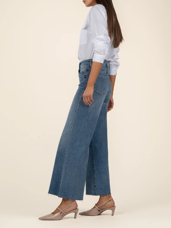 Ryan High Rise - Super Wide Leg - Raw Hem