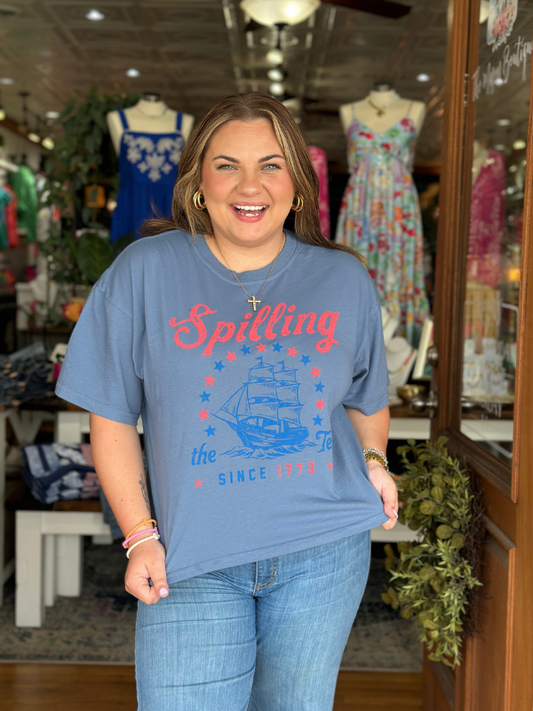 Spilling the Tea Crop Tee