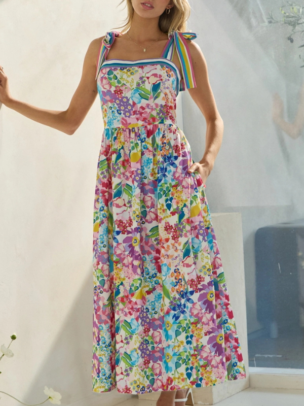 Spring Bloom Multicolor Floral Dress