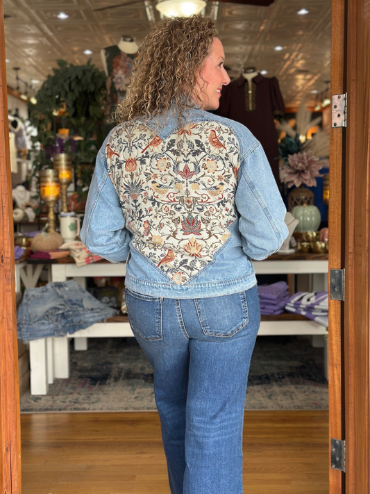 Tapestry Washed Denim Jacket