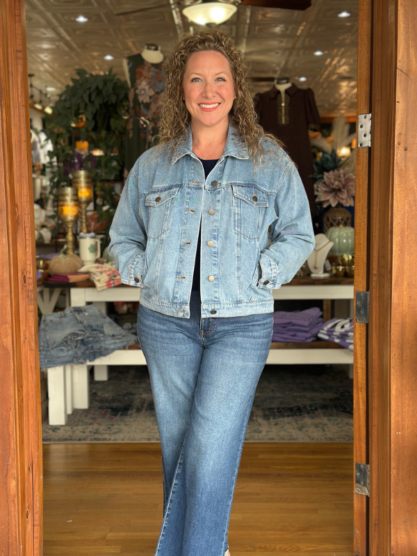 Tapestry Washed Denim Jacket