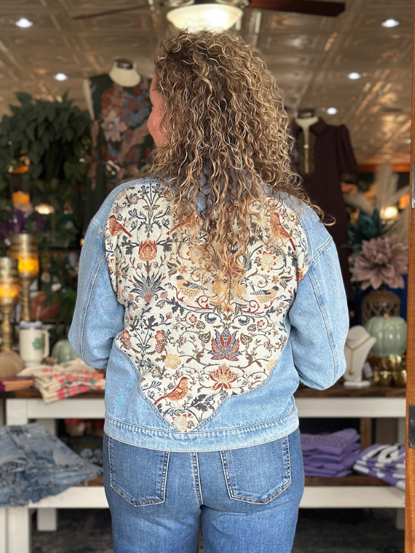 Tapestry Washed Denim Jacket