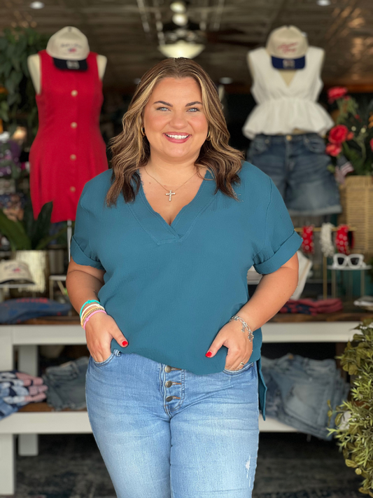 Trudie Top - Teal
