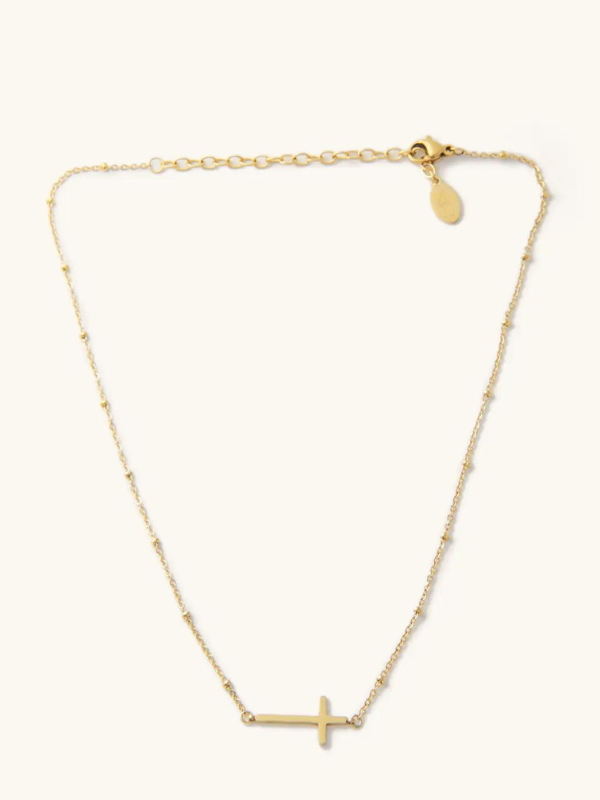 Waterproof Gold Heavenly Cross Necklace - Themasonboutique