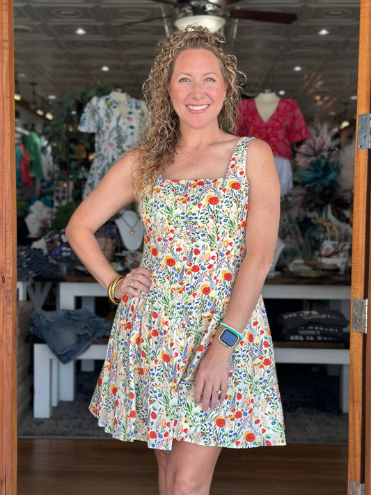 Wildflower Floral Mini Dress